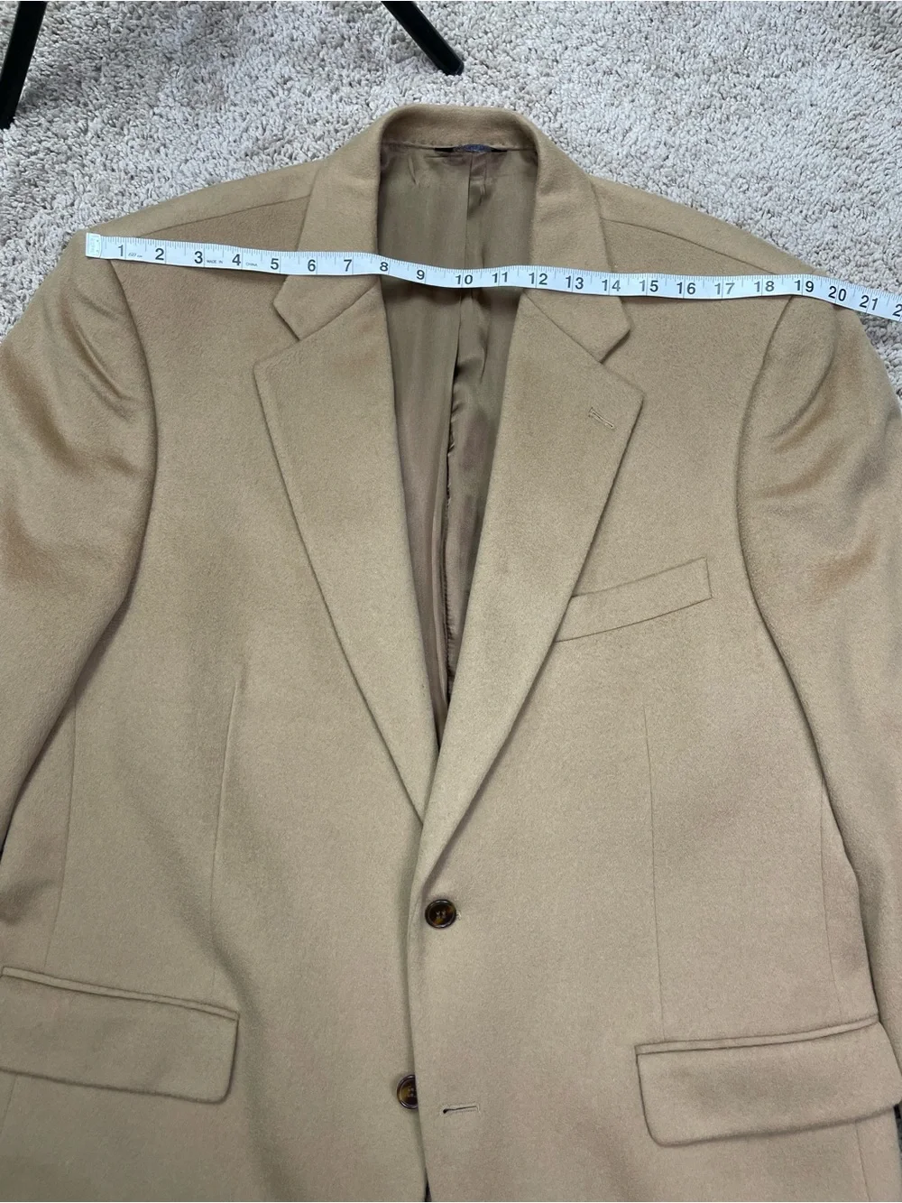 Vintage Marshall Field’s Tan Men's Sport Coat Blazer 100% Cashmere